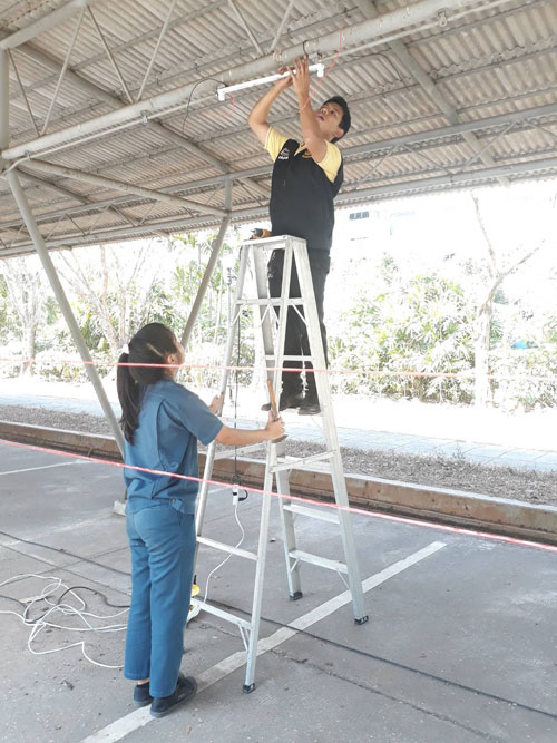 บริษัทฯเข้าทำการสำรวจติดตั้งระบบ Ground จังหวัดฉะเชิงเทรา